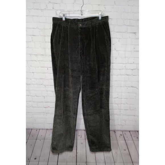 Straight Down Clothing Co Brown Corduroy Pants Men's Size 36x35 Made in USA - Picture 1 of 6